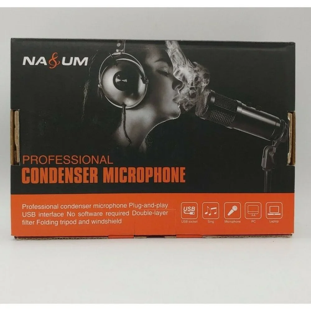 USB Microphone for Computer NASUM Desktop Podcast Microphone